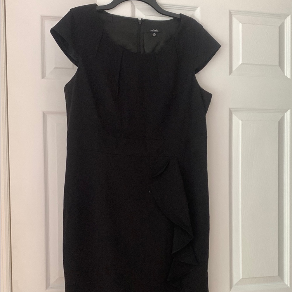 Rafaella Classic Black Midi Dress